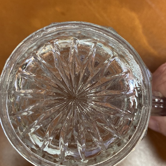 Glass Sugar Dish with Handles and Sawtooth Border - Picture 3 of 4